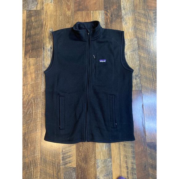 Patagonia Better Sweater Fleece Vest Full Zip Black Size Medium